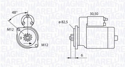 MAGNETI MARELLI 063521240200 -  Стартер